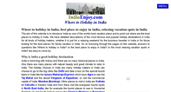 Desktop Screenshot of indiaenjoy.com