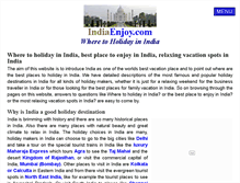 Tablet Screenshot of indiaenjoy.com